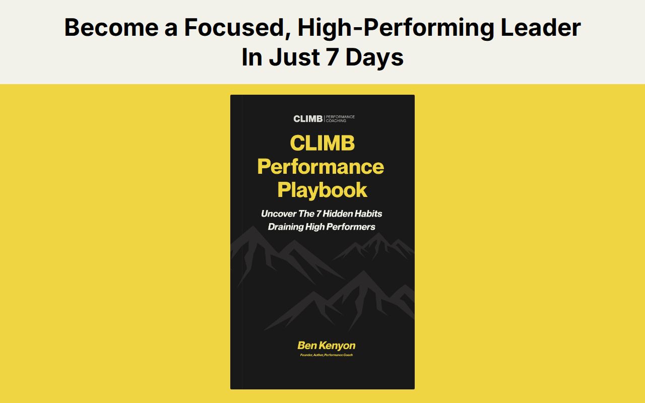 CLIMB Performance Playbook